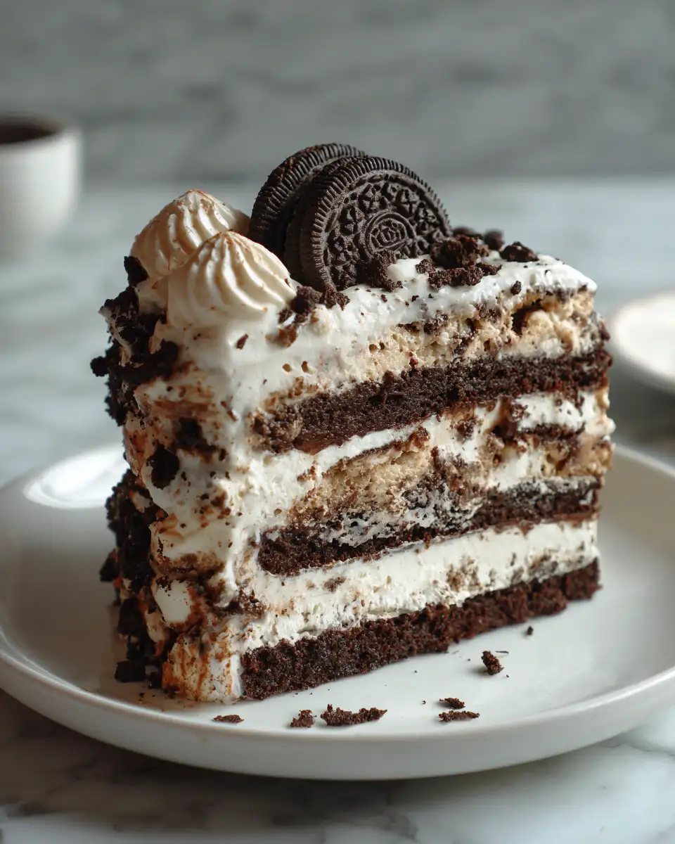 Indulge in the Ultimate Oreo Ice Cream Dessert Cake Delight - Featured Image
