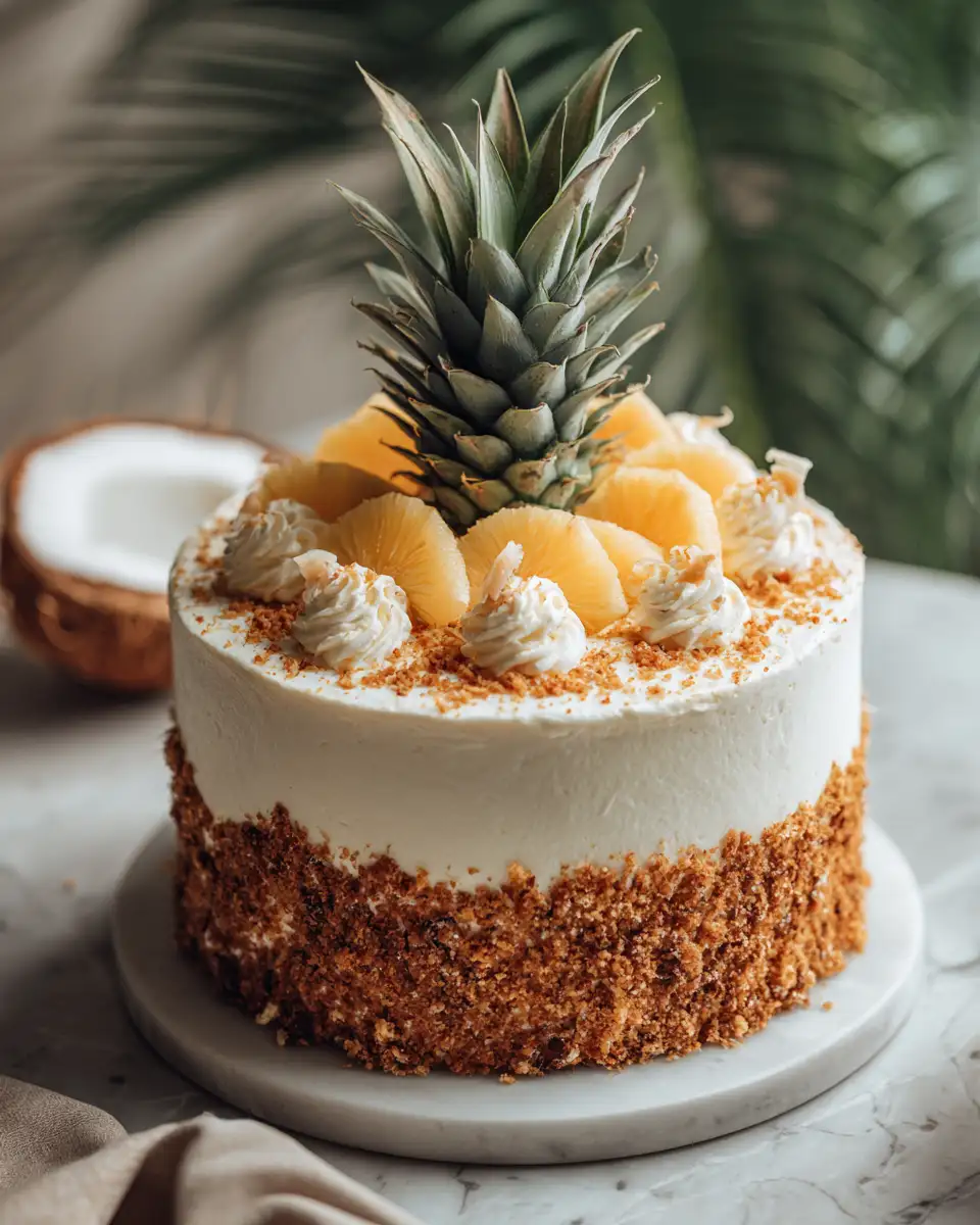 Tropical Delight: Indulge in Pineapple Carrot Cream Cake Magic - Featured Image