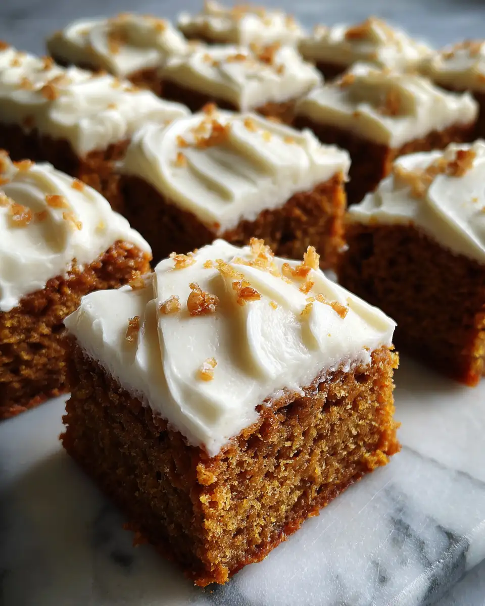 Final dish - Pumpkin Bars With Cream Cheese Frosting: Your Next Fall Favorite