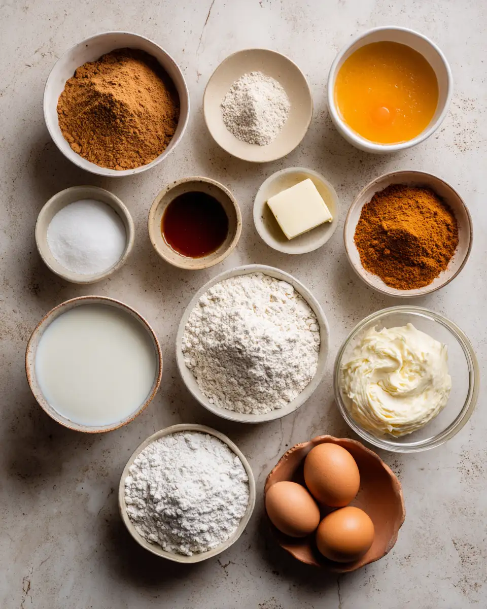 Ingredients for Pumpkin Cinnamon Rolls: A Cozy Autumn Delight