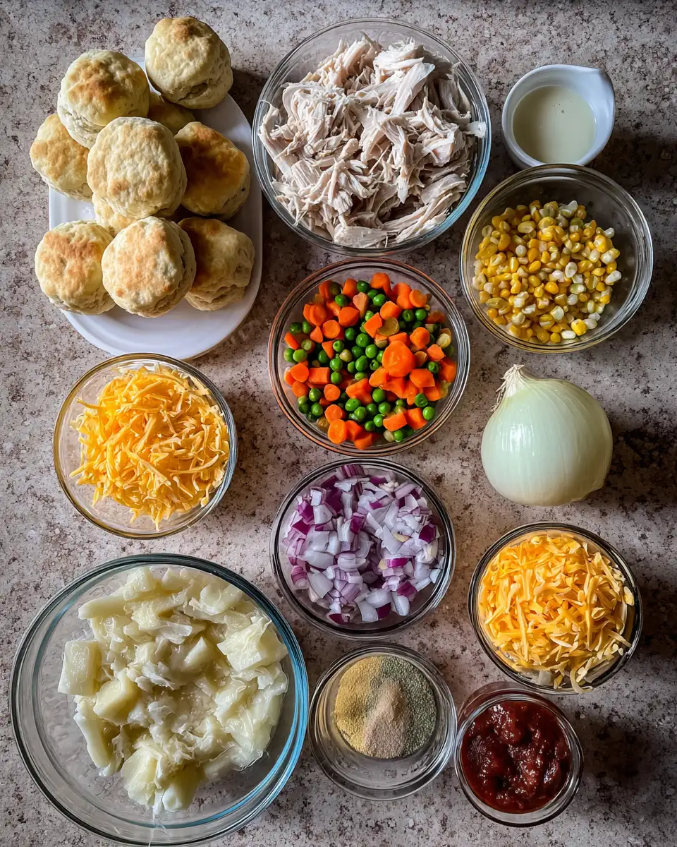 Ingredients for Ultimate Comfort: Red Lobster Biscuit Chicken Pot Pie Delight