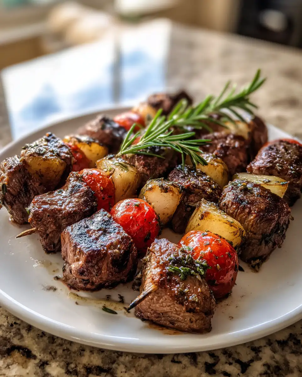 Final dish - Sizzle and Spice: Perfect Rosemary Garlic Steak Kebabs