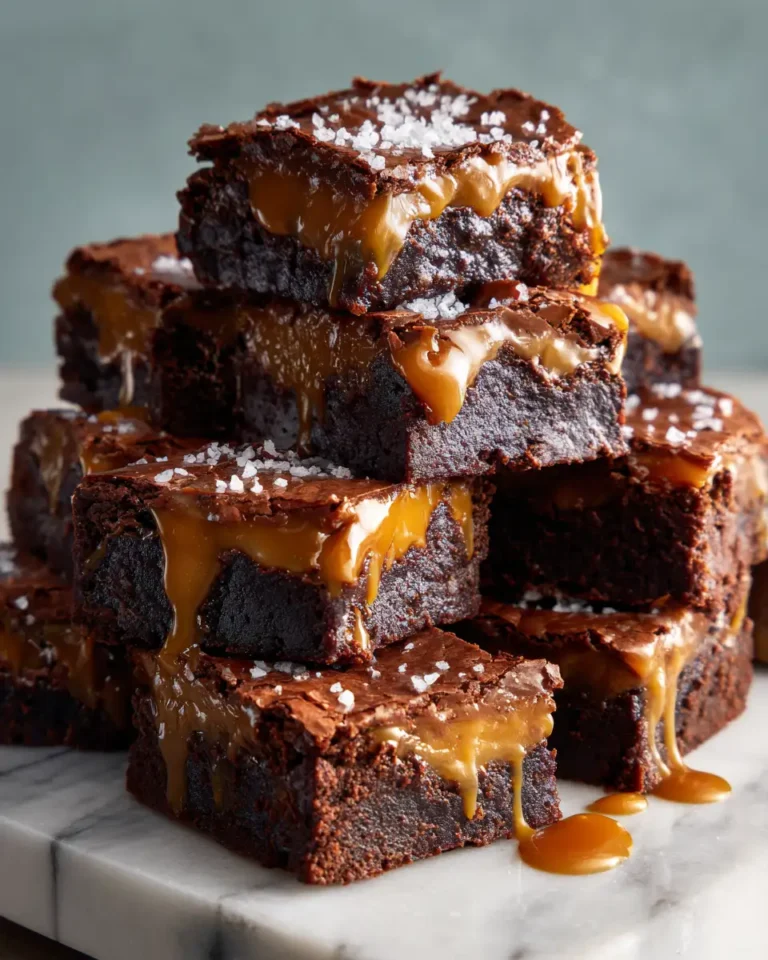 Decadence Redefined: Dive Into the Irresistible World of Salted Caramel Brownies - Featured Image