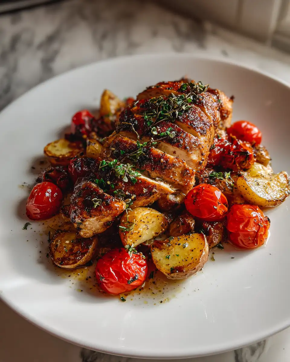 Final dish - Sheet Pan Balsamic Chicken: Effortless Flavor Explosion