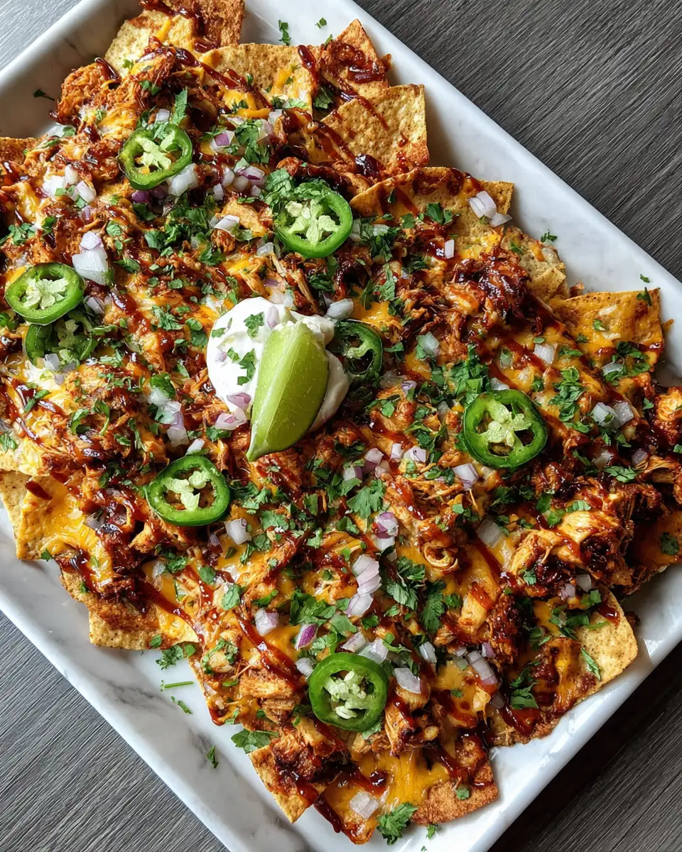 Ultimate Sheet Pan BBQ Chicken Nachos Extravaganza - Featured Image