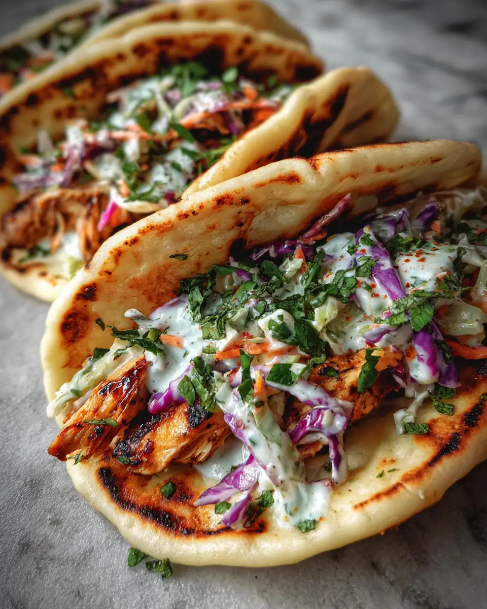Final dish - Savor the Simplicity: Sheet Pan Chicken Pitas with Fresh Herb Ranch Slaw