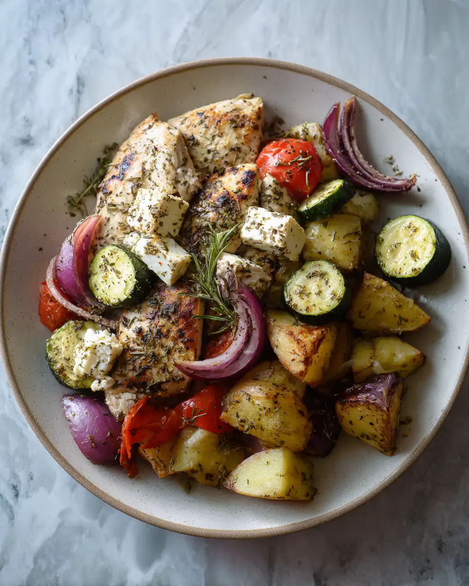 Effortless Flavor: Sheet Pan Greek Chicken and Veggies Delight - Featured Image