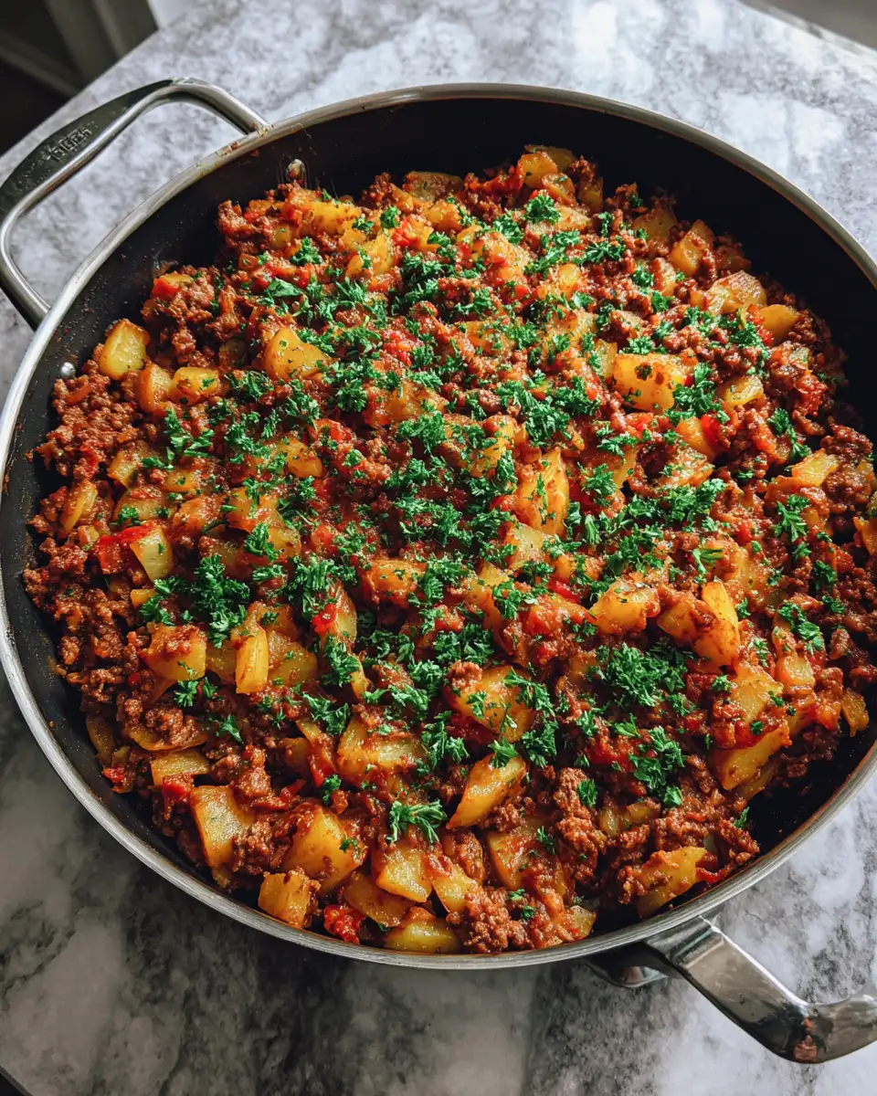 Final dish - Sizzling Sloppy Joe Potato Skillet Sensation