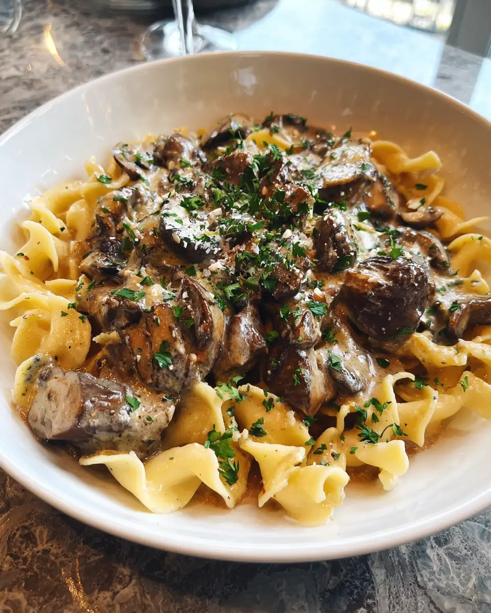 Final dish - Cozy Up with the Ultimate Slow Cooker Beef Stroganoff