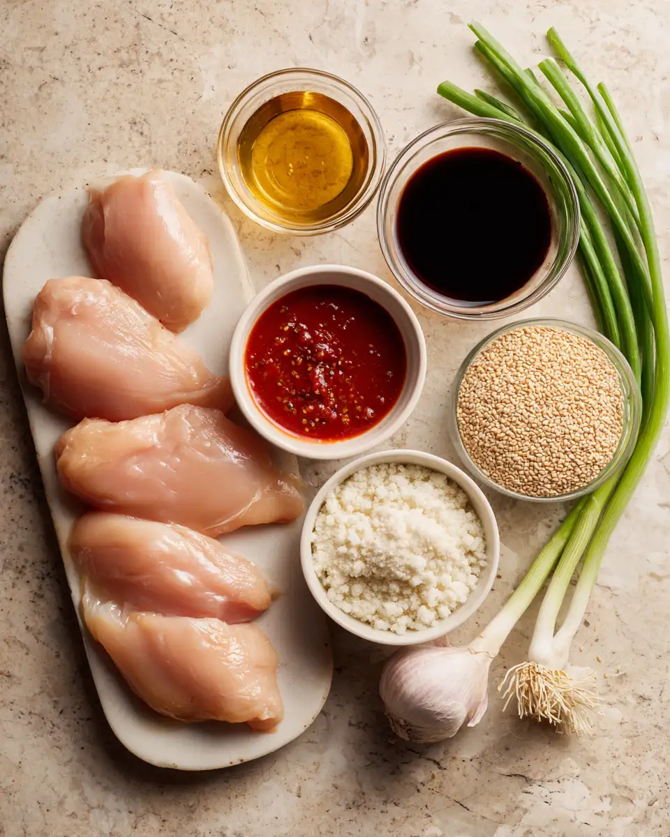 Ingredients for Mouthwatering Slow Cooker Honey Garlic Chicken: A Sweet and Savory Delight