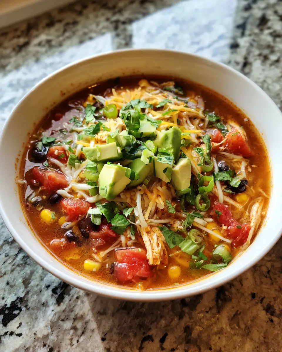 Savor the Flavor: Ultimate Slow Cooker Chicken Tortilla Soup Extravaganza - Featured Image