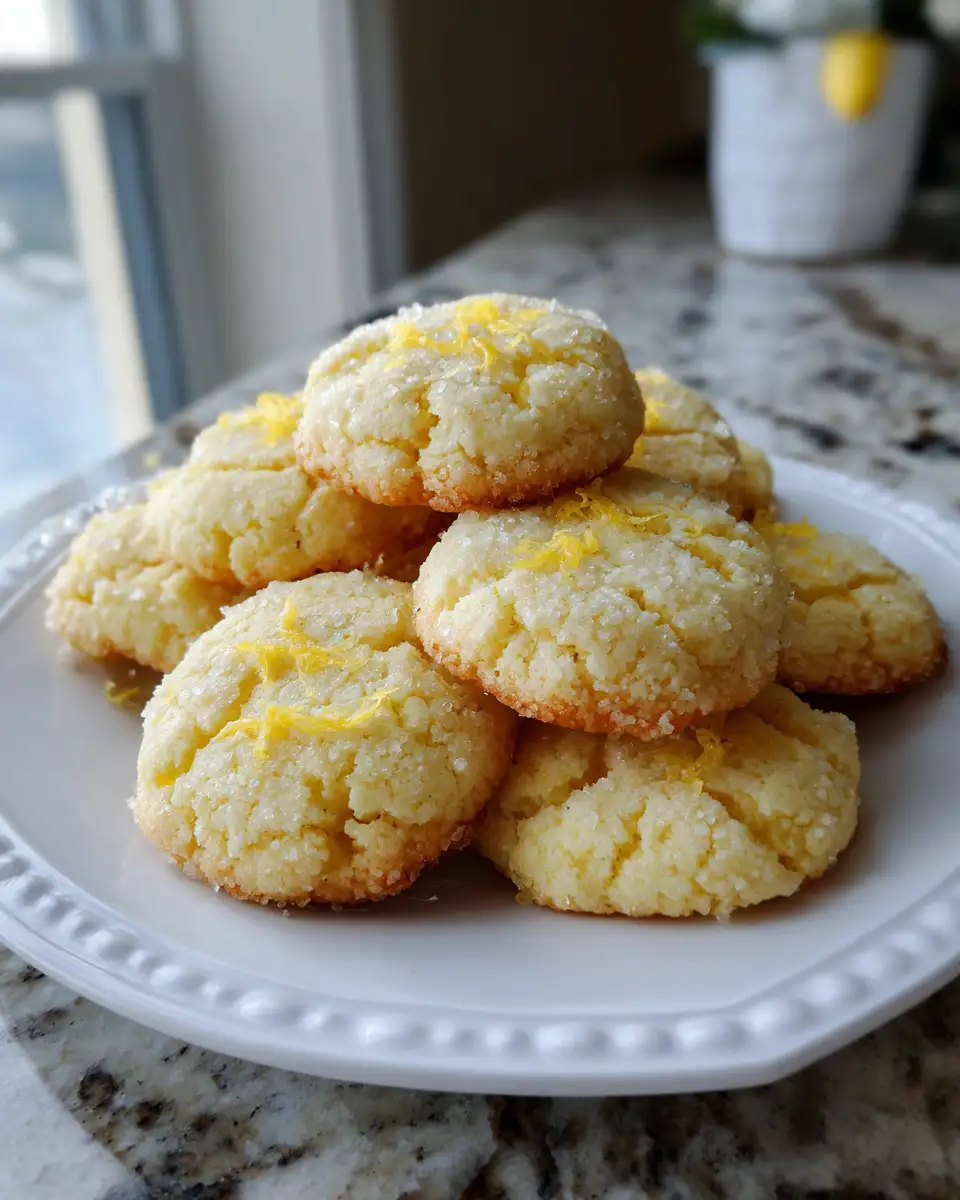 Final dish - Irresistibly Soft Lemon Sugar Cookies: A Zesty Twist on a Classic Treat