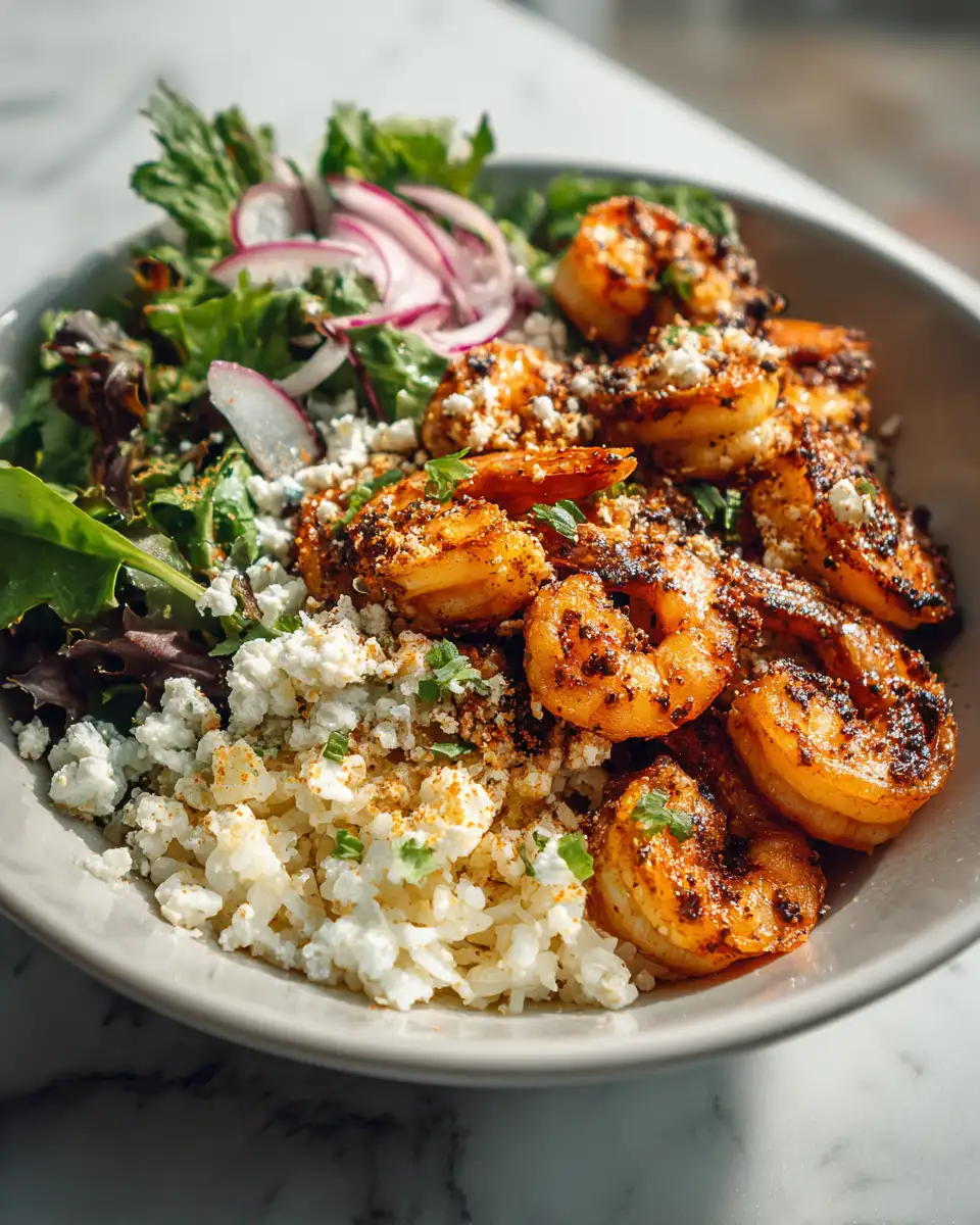 Sizzle and Spice in Every Bite with our Spicy Cajun Shrimp Rice Bowl - Featured Image