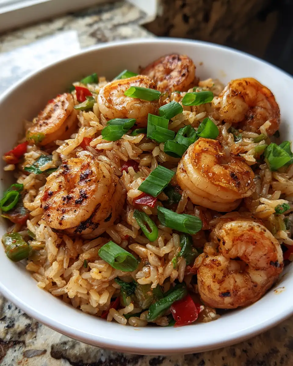 Final dish - Sizzle and Spice in Every Bite with our Spicy Cajun Shrimp Rice Bowl