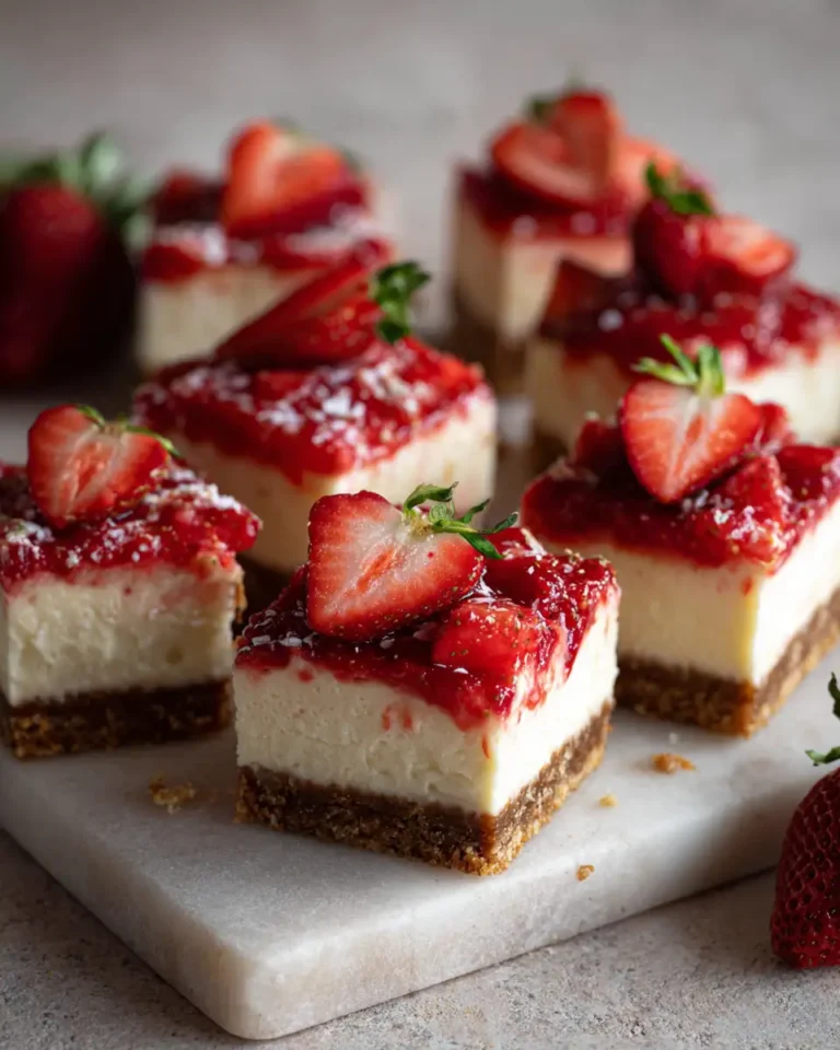 Irresistible Strawberry Cheesecake Bars: A Sweet Treat You Can't Resist - Featured Image