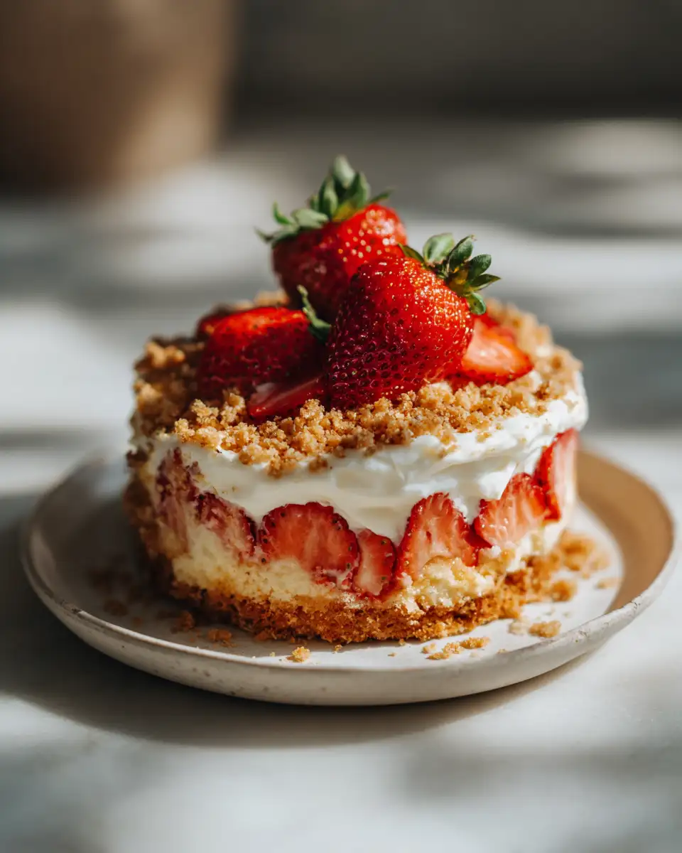 Irresistibly Easy Strawberry Cheesecake Dump Cake Delight - Featured Image