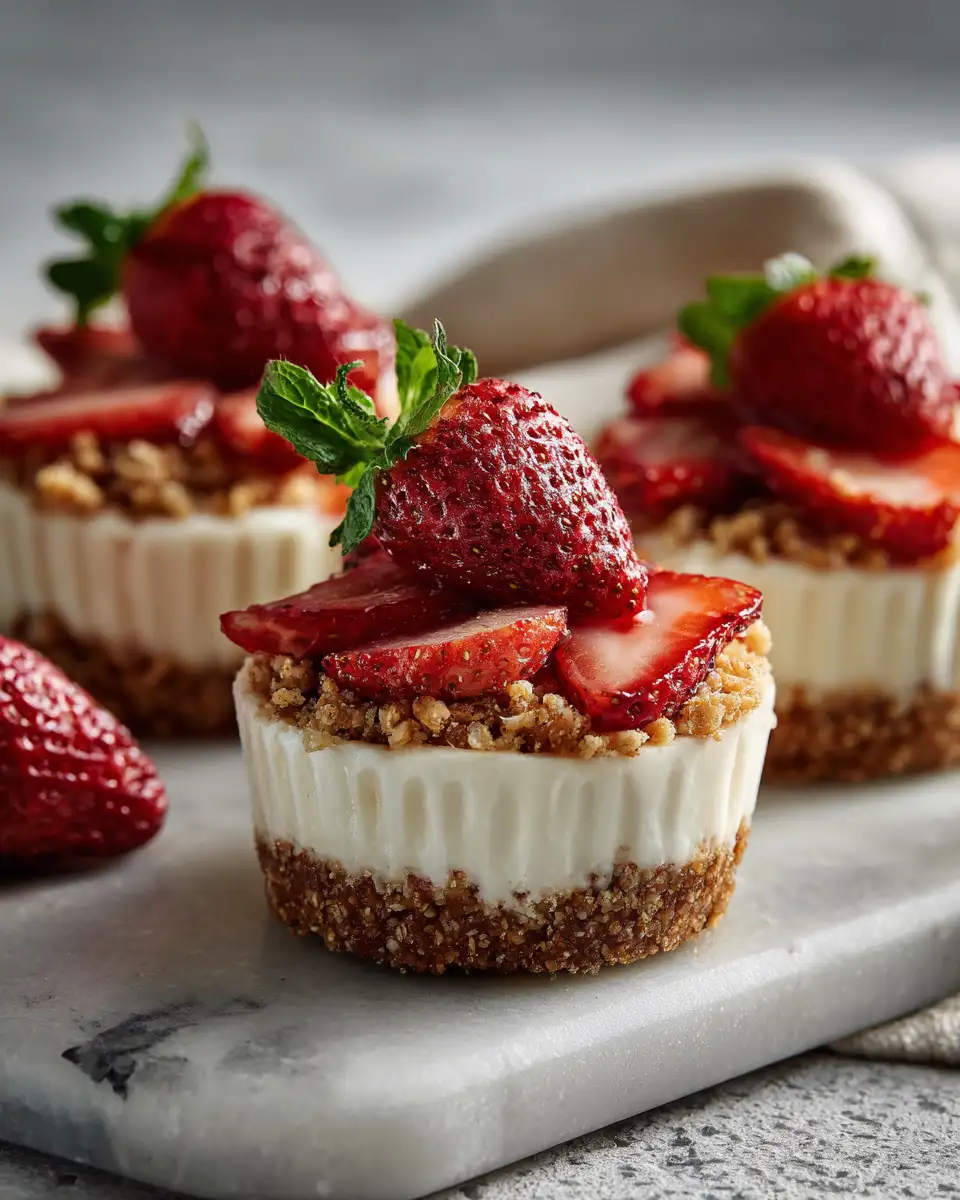 Berry Bliss Delight: Strawberry Crunch Cheesecake Cups Unveiled - Featured Image