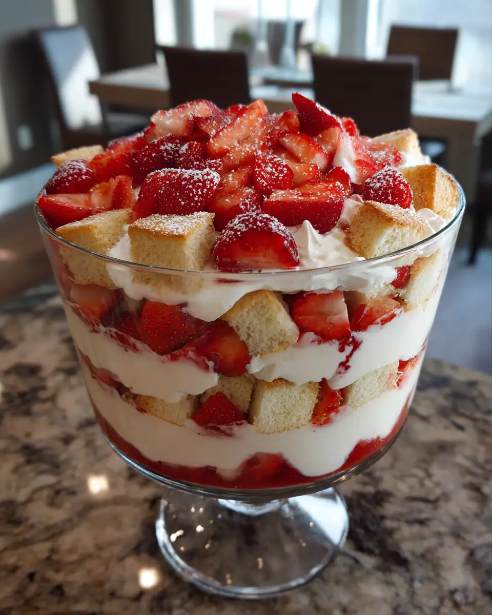 Ingredients for Layered Bliss: The Ultimate Strawberry Shortcake Trifle Experience