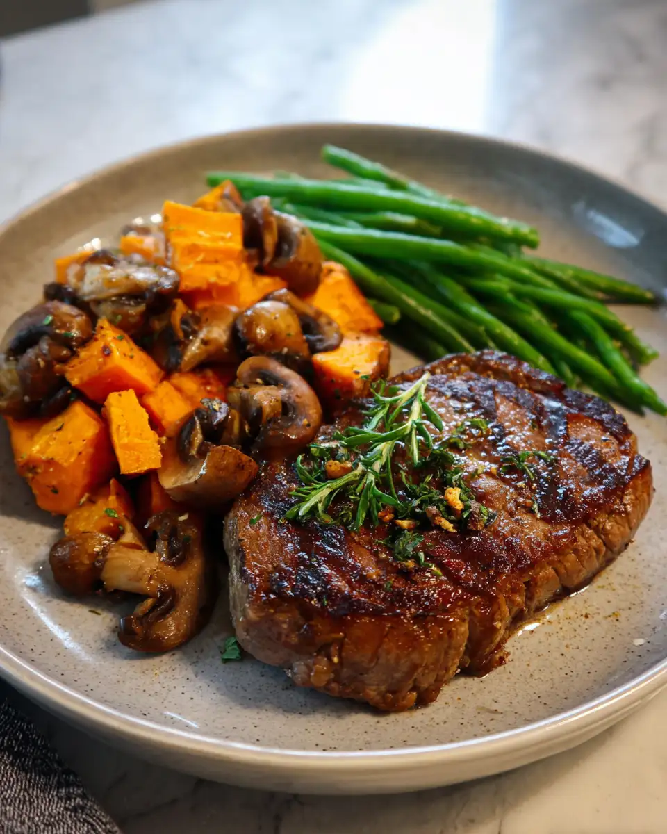 Final dish - Savor the Perfect Sweet Potato and Steak Bake for a Cozy Night In