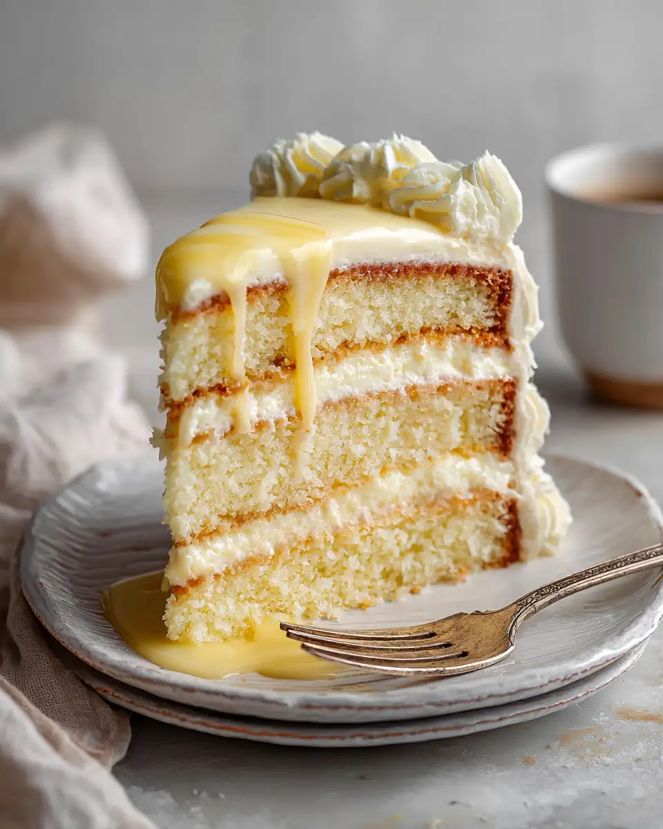 Decadent Delight: Vanilla Custard Cream Cake That Melts in Your Mouth - Featured Image