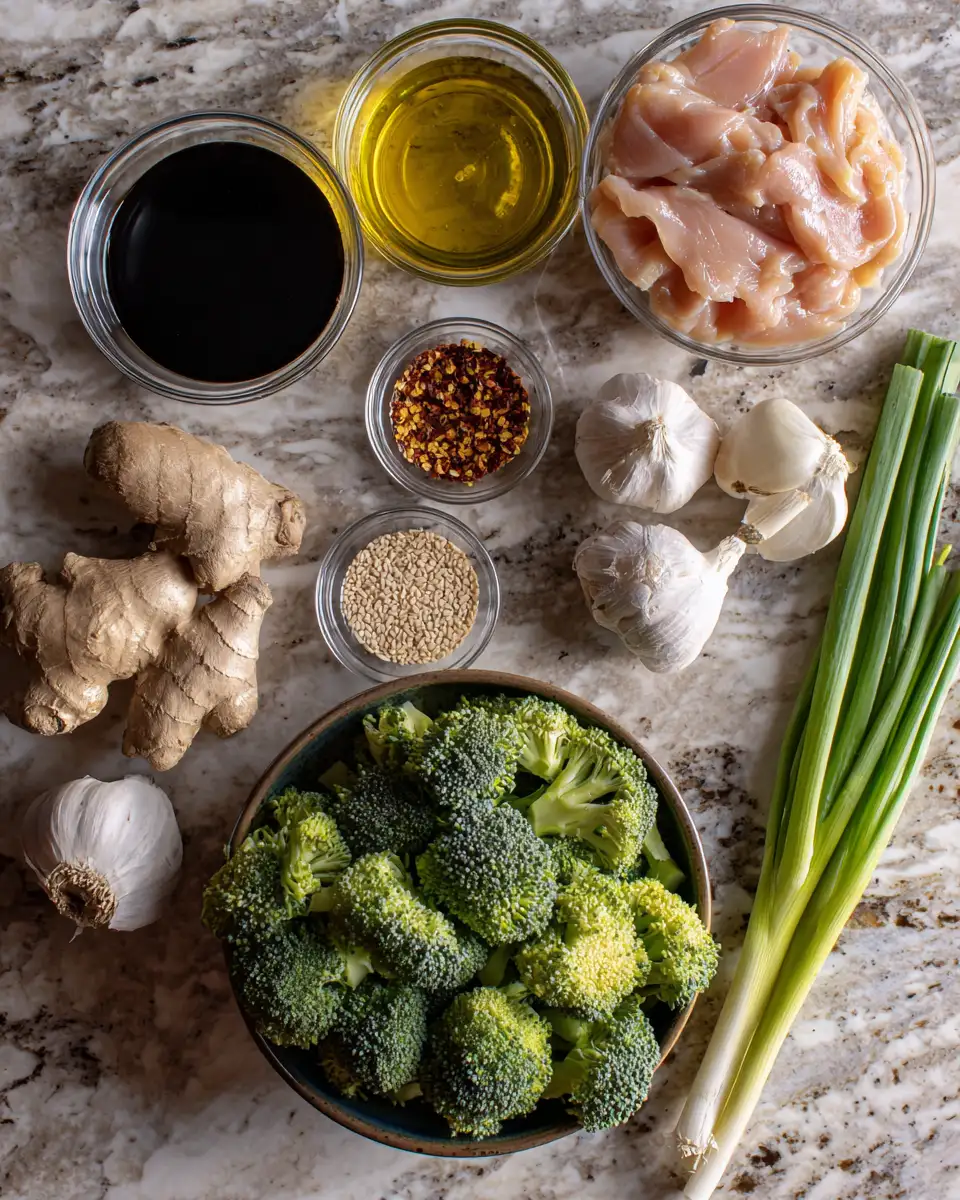 Ingredients for Speedy Flavor: 30 Minute Chicken And Broccoli Delight