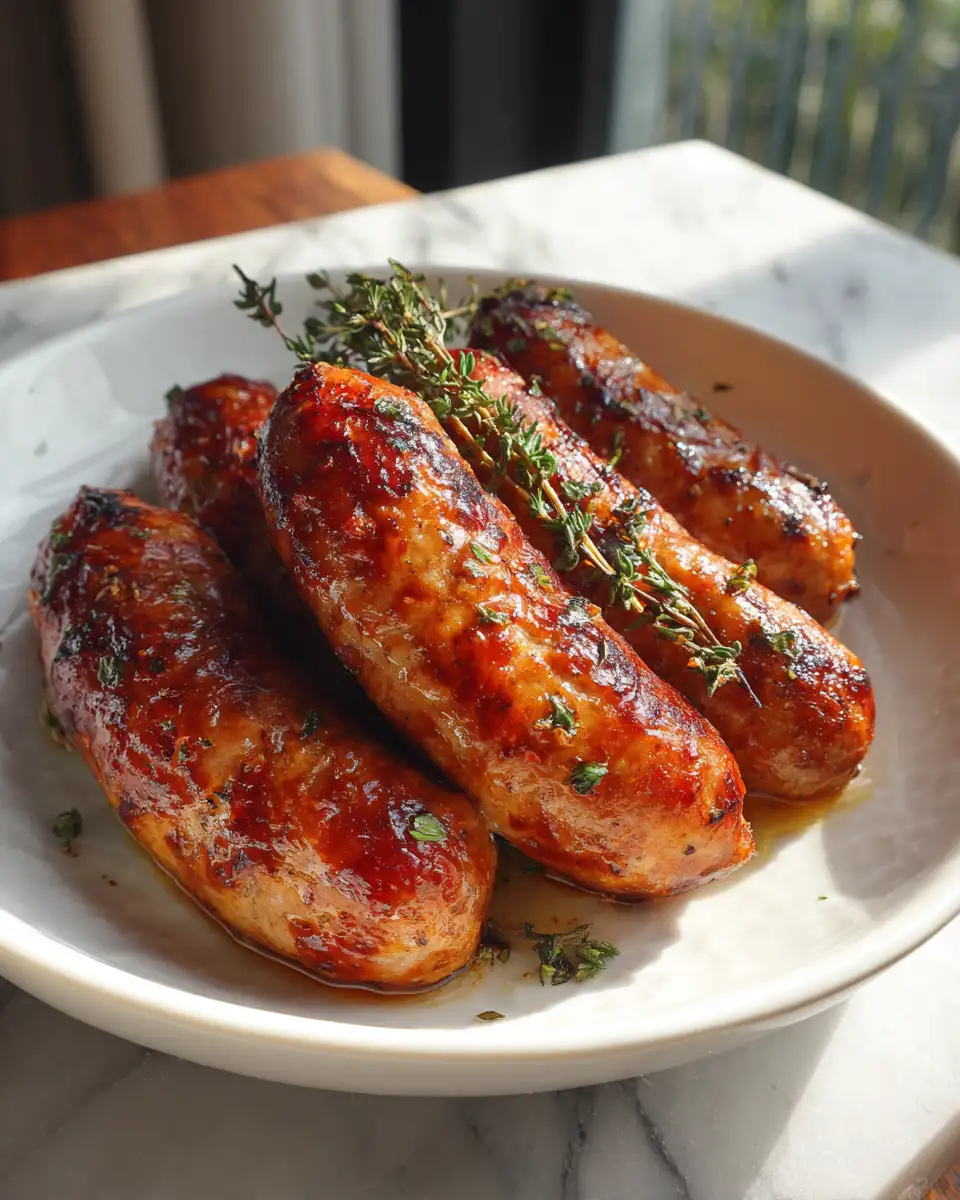 Final dish - Crispy and Delicious: Airfryer Chicken Sausage Made Easy