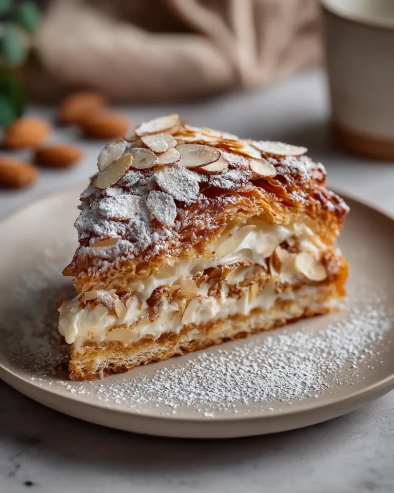 Indulge in the Irresistible Delight of Almond Croissant Cake - Featured Image