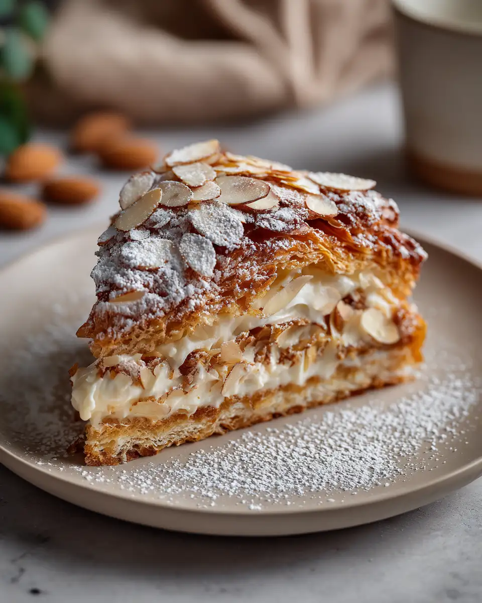 Indulge in the Irresistible Delight of Almond Croissant Cake - Featured Image