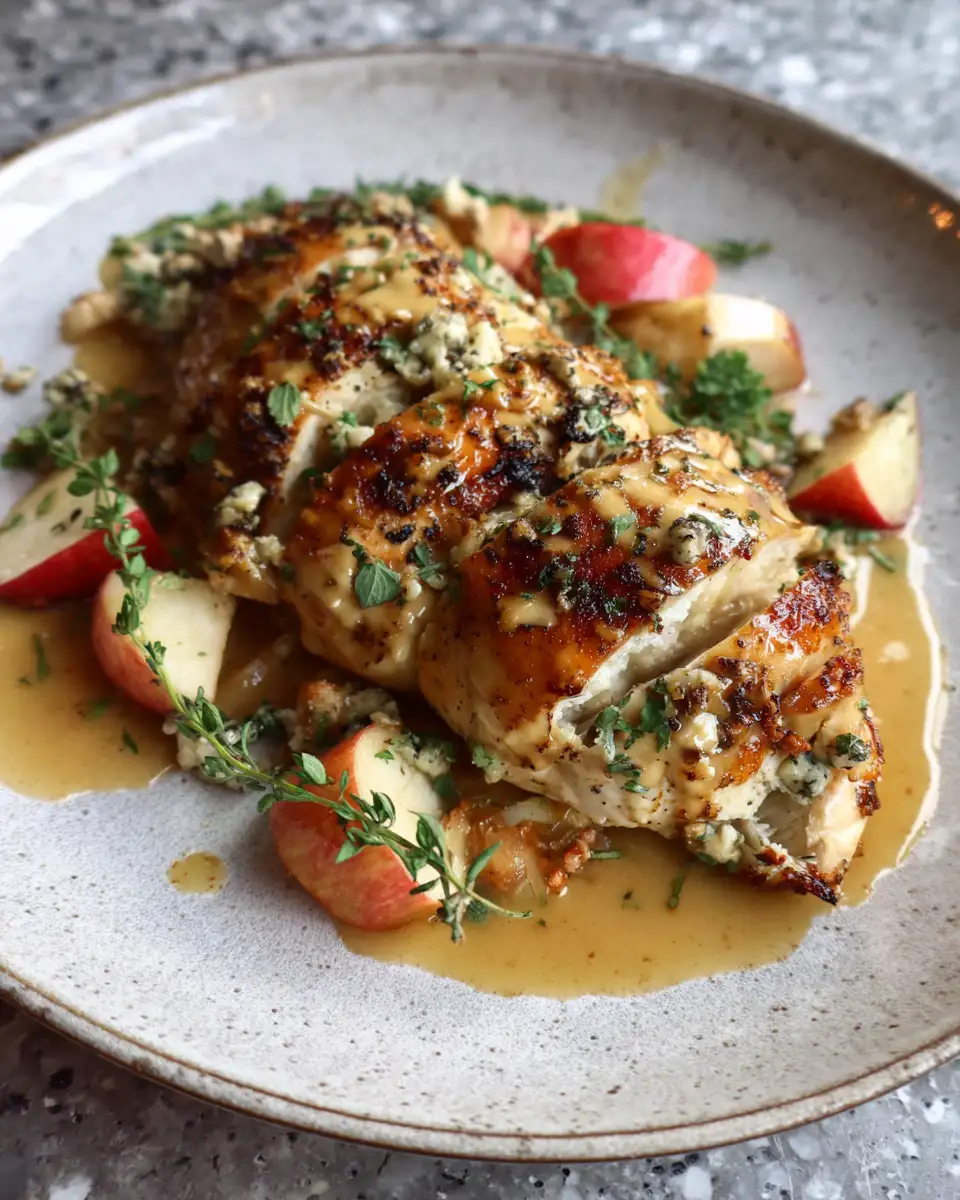 Final dish - Savor the Flavor: Irresistible Apple and Brie Stuffed Chicken Delight