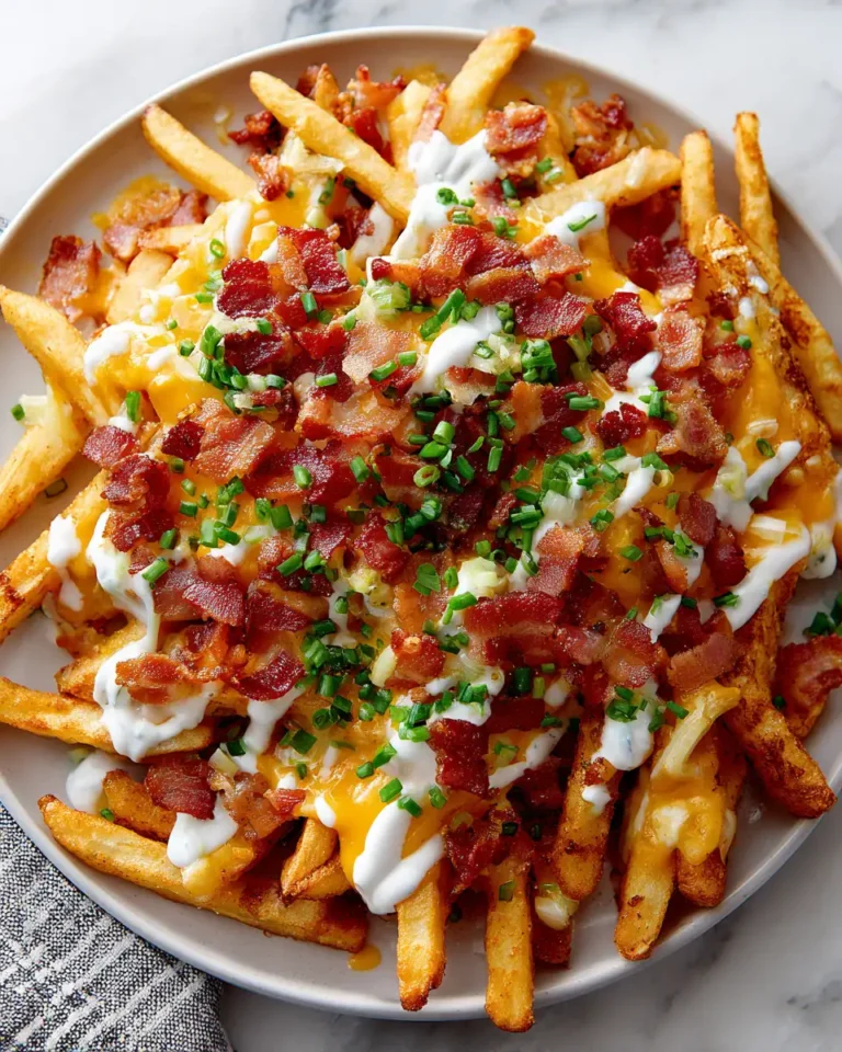 Sizzling Bacon Cheddar Ranch Loaded Fries Delight - Featured Image