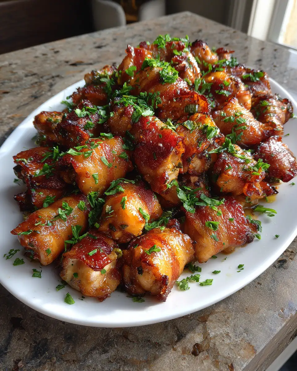 Final dish - Irresistible Flavor Explosion: Bacon-Wrapped Jalapeño Chicken Bites