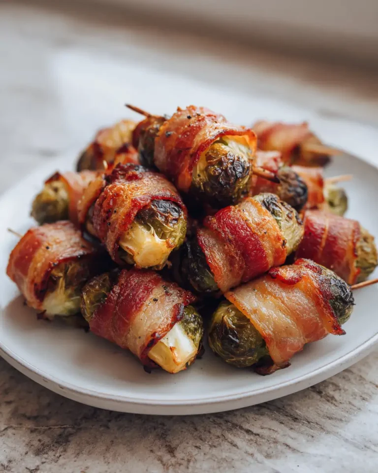 Sizzling Delight Bacon-Wrapped Roasted Brussels Sprouts for the Perfect Bite - Featured Image