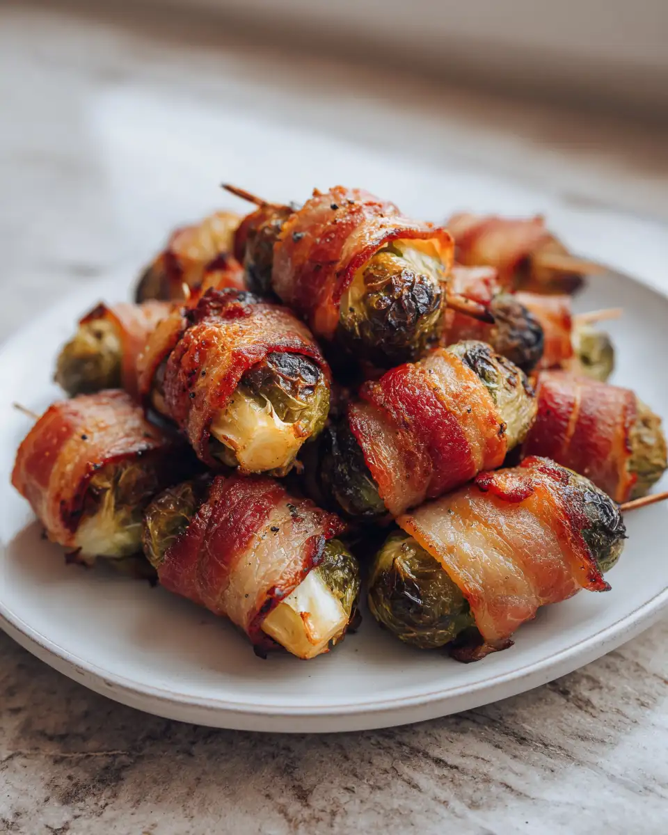 Sizzling Delight Bacon-Wrapped Roasted Brussels Sprouts for the Perfect Bite - Featured Image
