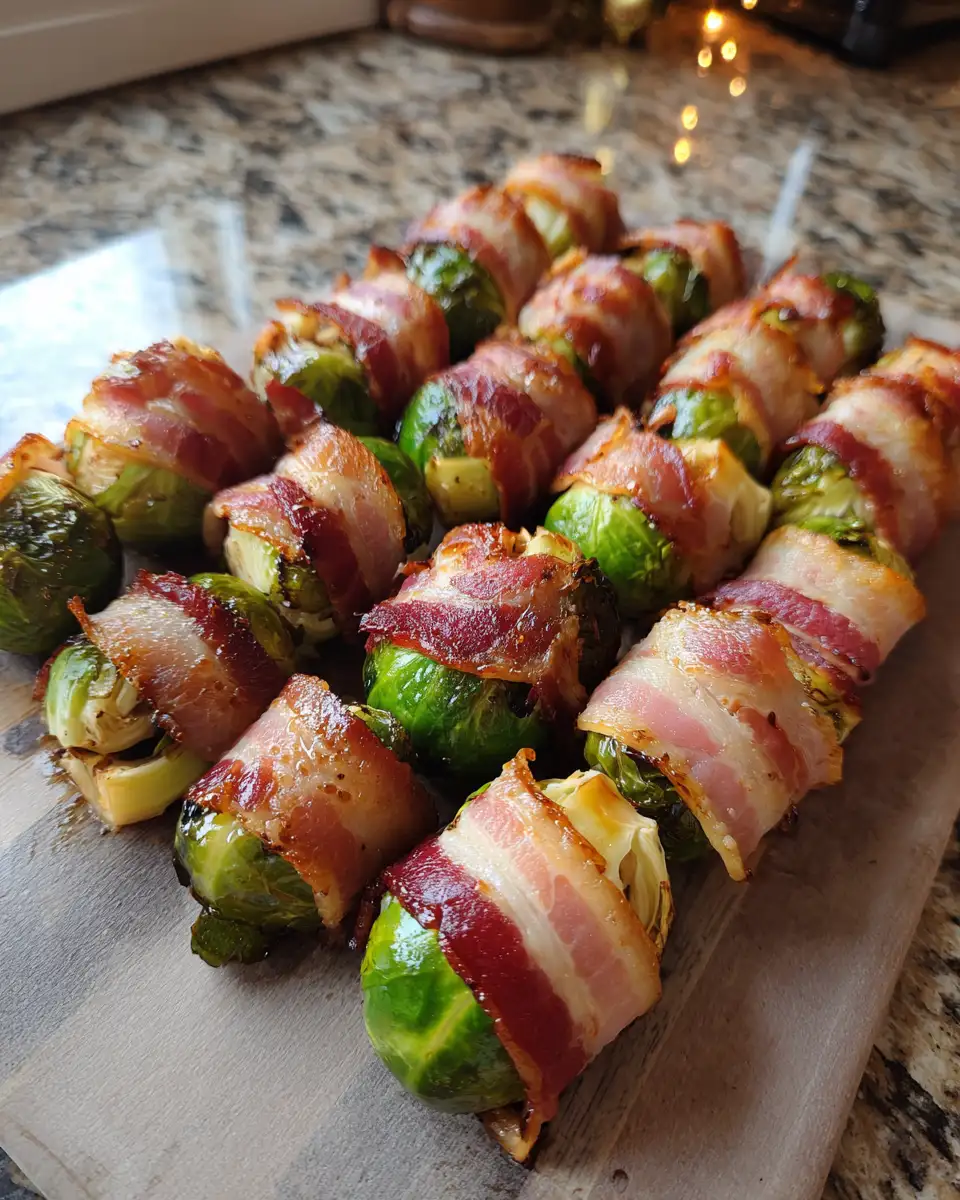 Ingredients for Sizzling Delight Bacon-Wrapped Roasted Brussels Sprouts for the Perfect Bite