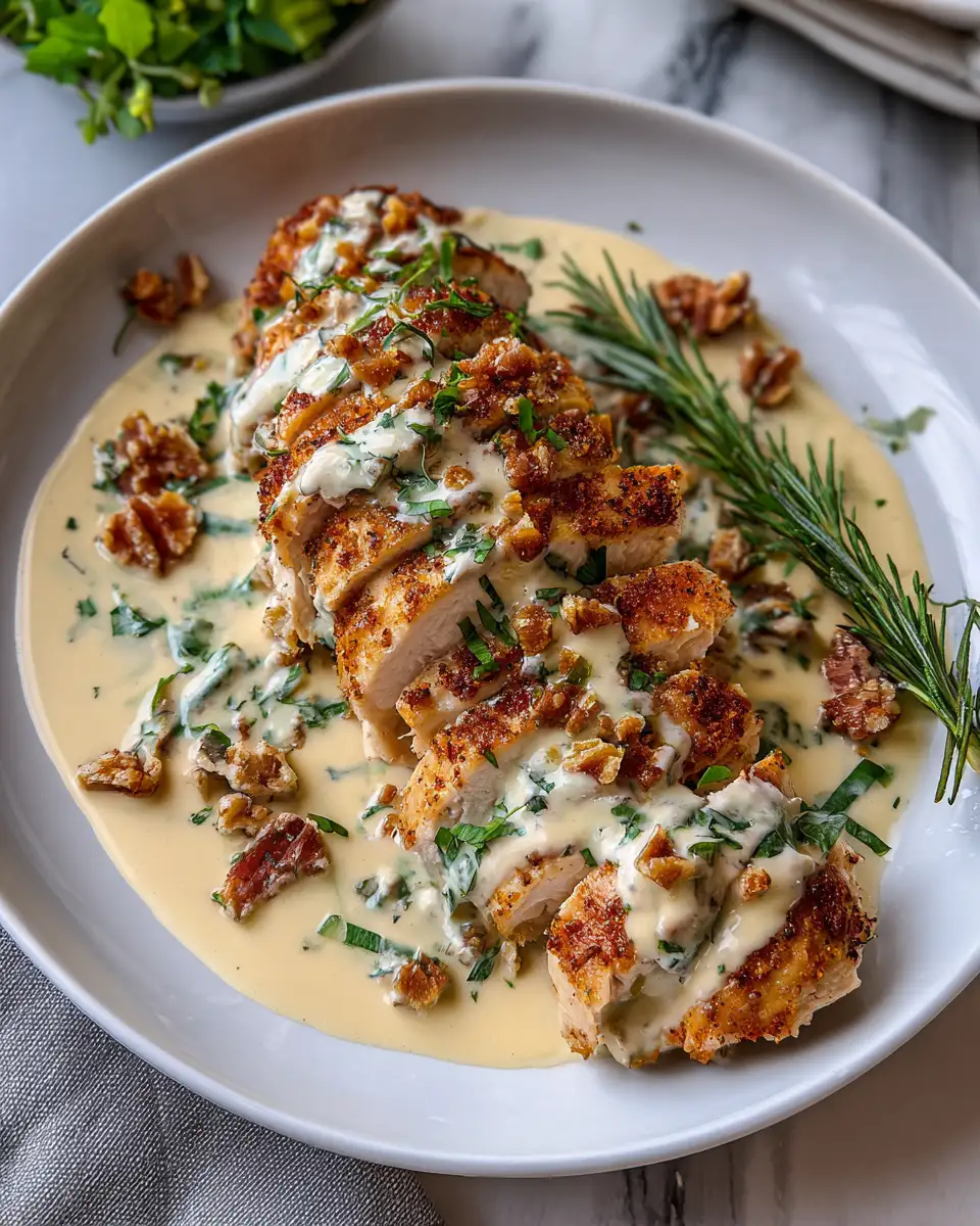 Irresistibly Delicious Baked Caesar Chicken with Creamy Sauce - Featured Image