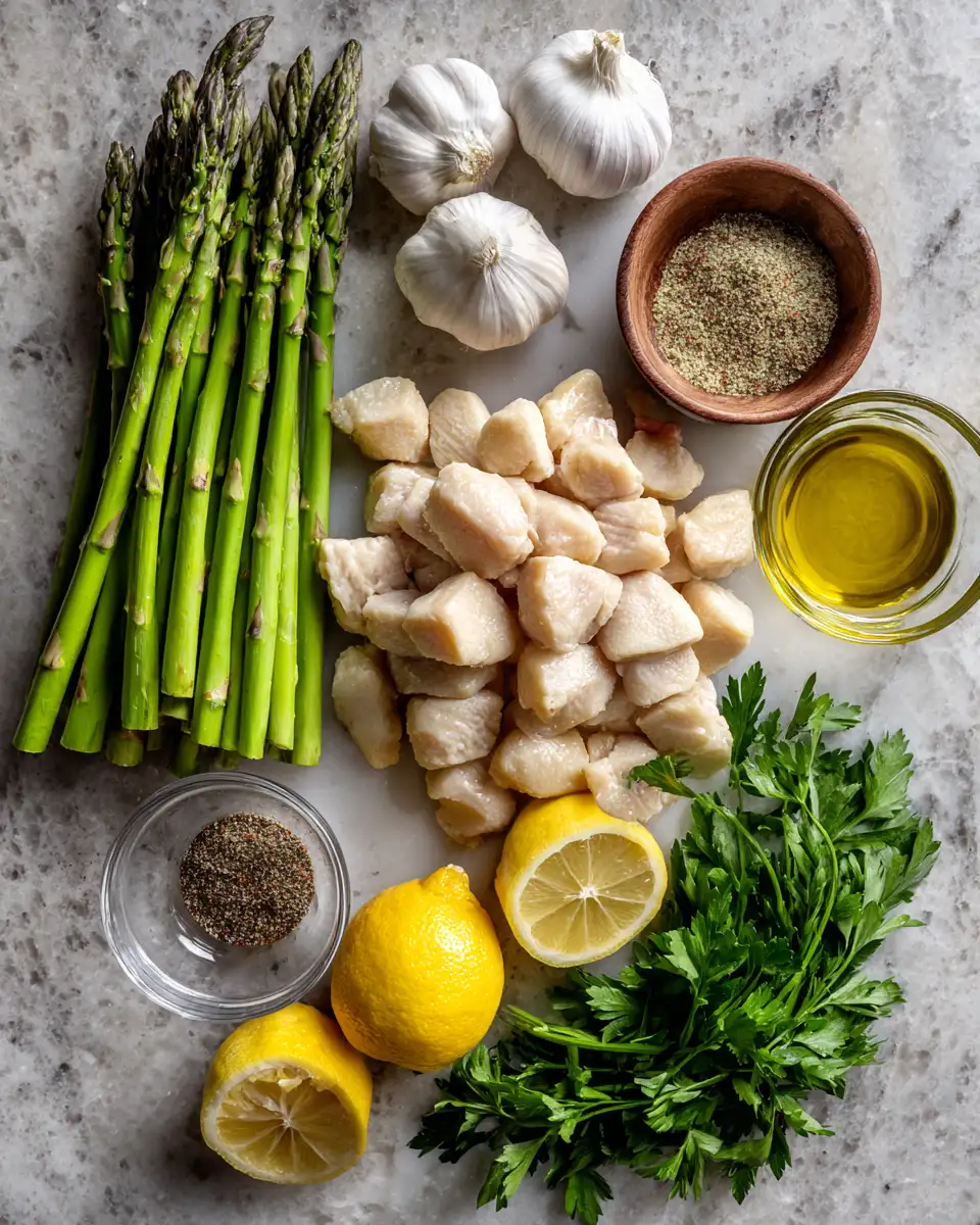 Ingredients for Savor the Flavor: Baked Chicken Bites with Asparagus Delight