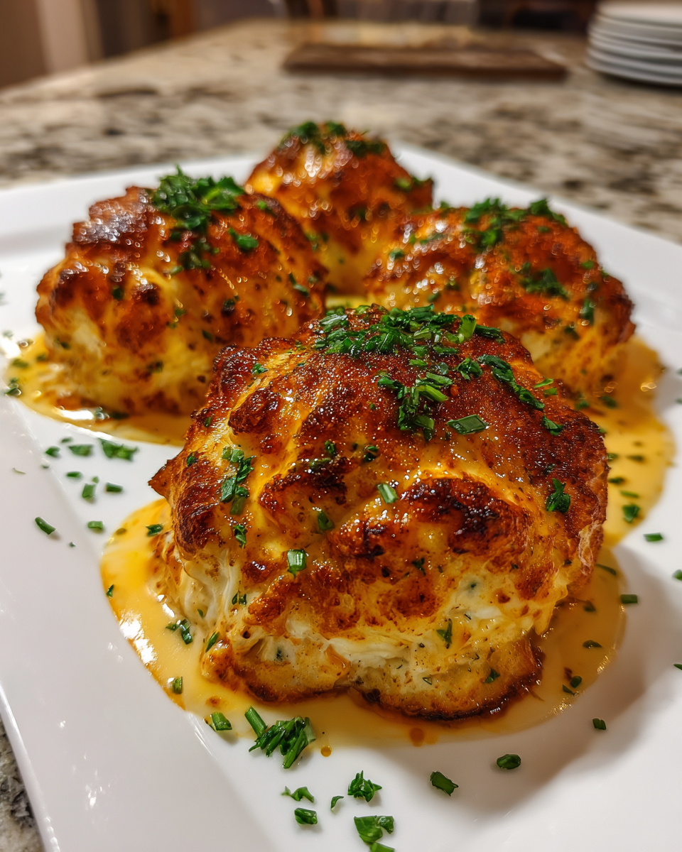 Final dish - Exploding with Flavor: Discover the Irresistible Allure of Baked Crab Bombs