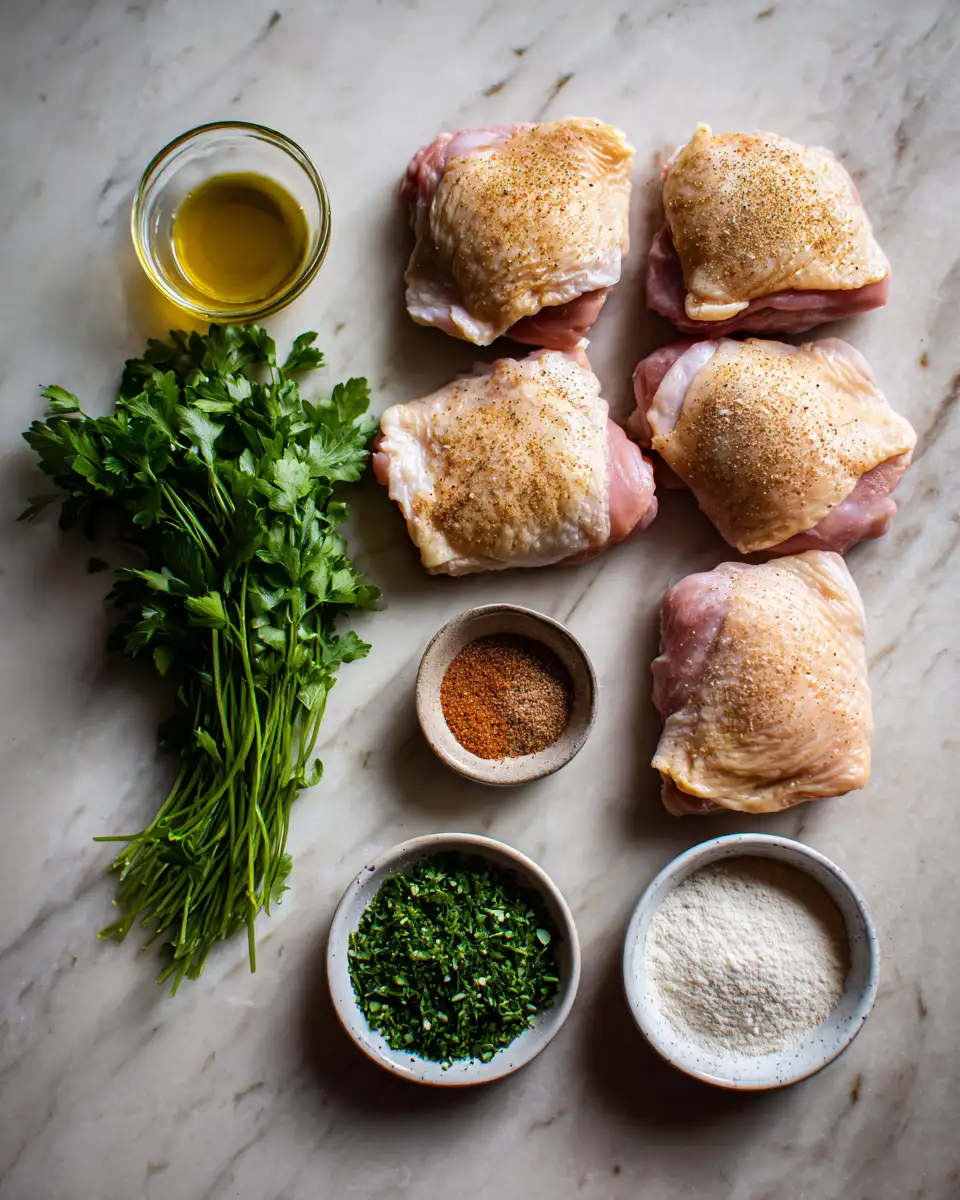 Irresistibly Juicy Baked Ranch Chicken Thighs That Will Wow Your Taste Buds 4 Ingredients for Irresistibly Juicy Baked Ranch Chicken Thighs That Will Wow Your Taste Buds