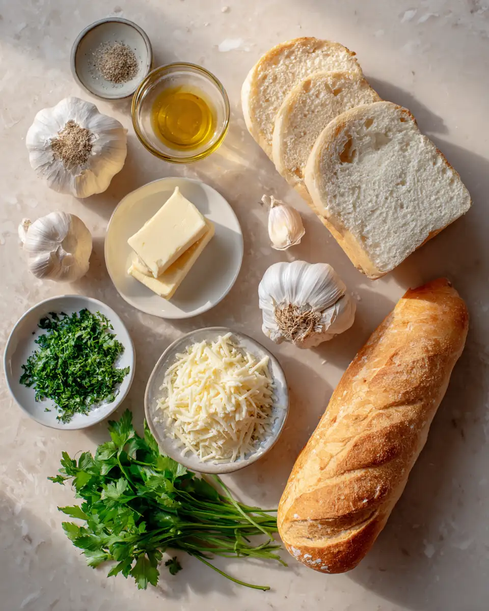 Irresistibly Cheesy Garlic Bread: Your New Favorite Baked Tray Delight 4 Ingredients for Irresistibly Cheesy Garlic Bread: Your New Favorite Baked Tray Delight