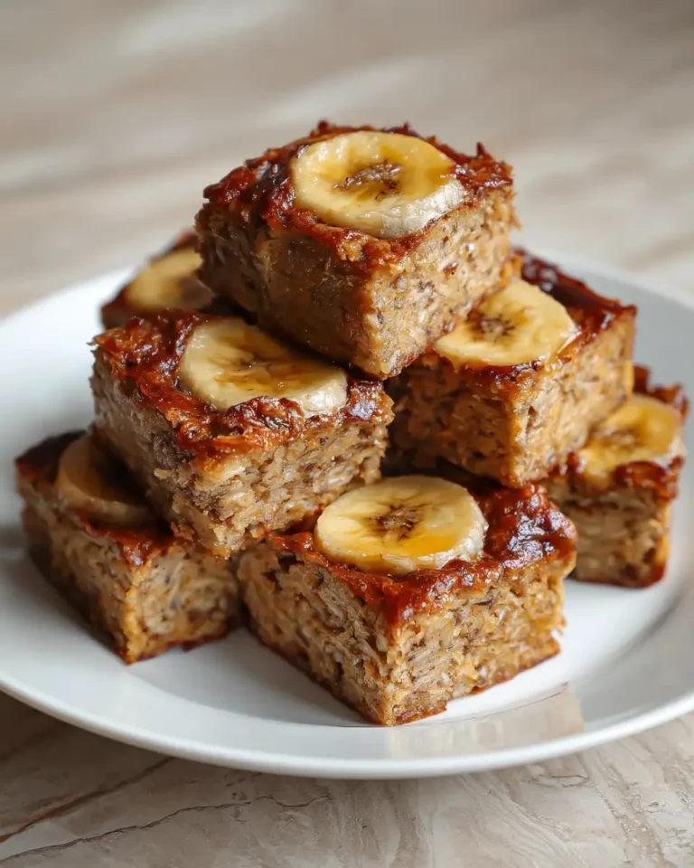 Banana Oatmeal Bars - Featured Image