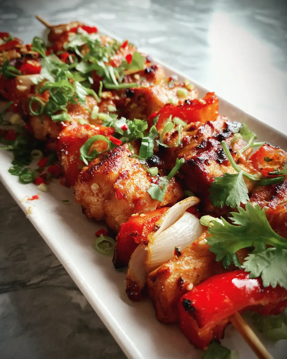 Sizzle and Spice: Irresistible Bang Bang Chicken Skewers - Featured Image