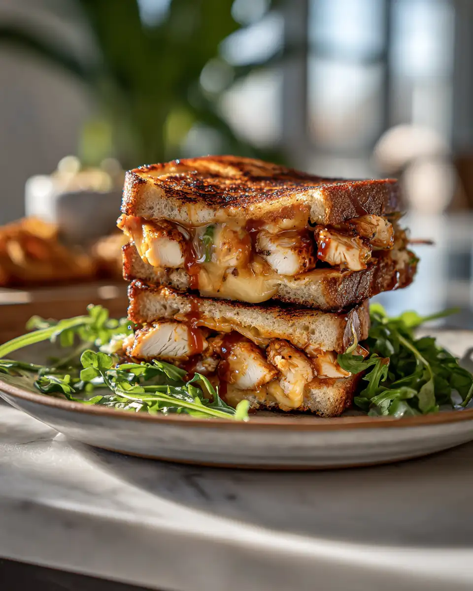 Melted Bliss: Discover the Ultimate BBQ Chicken Grilled Cheese - Featured Image