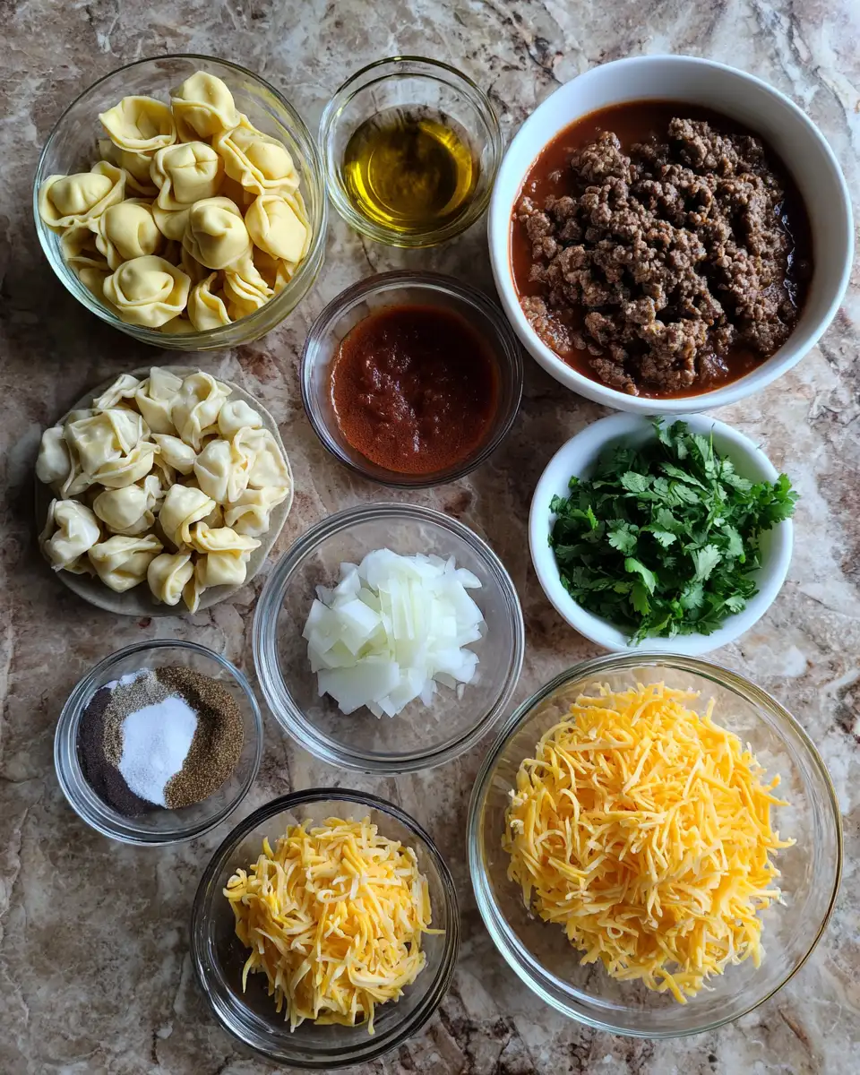 Ingredients for Beef Enchilada Tortellini: A Flavorful Fusion Fiesta