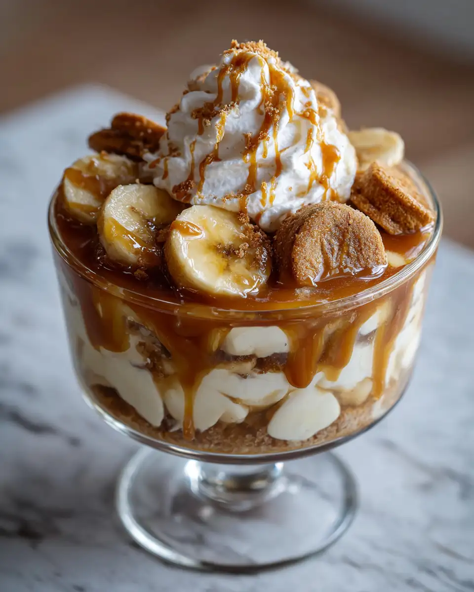 Indulge in the Ultimate Biscoff Banana Pudding with Caramel Delight - Featured Image