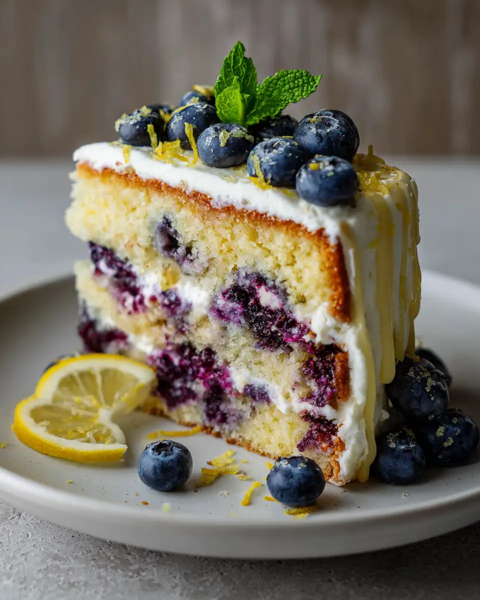 Bursting with Flavor: Blueberry Lemon Cake Delight - Featured Image