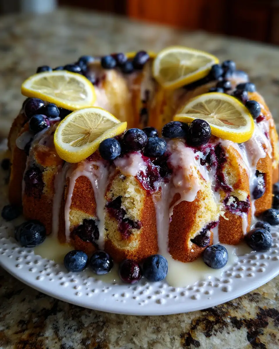 Final dish - Bursting with Bliss Blueberry Lemon Cake Delight