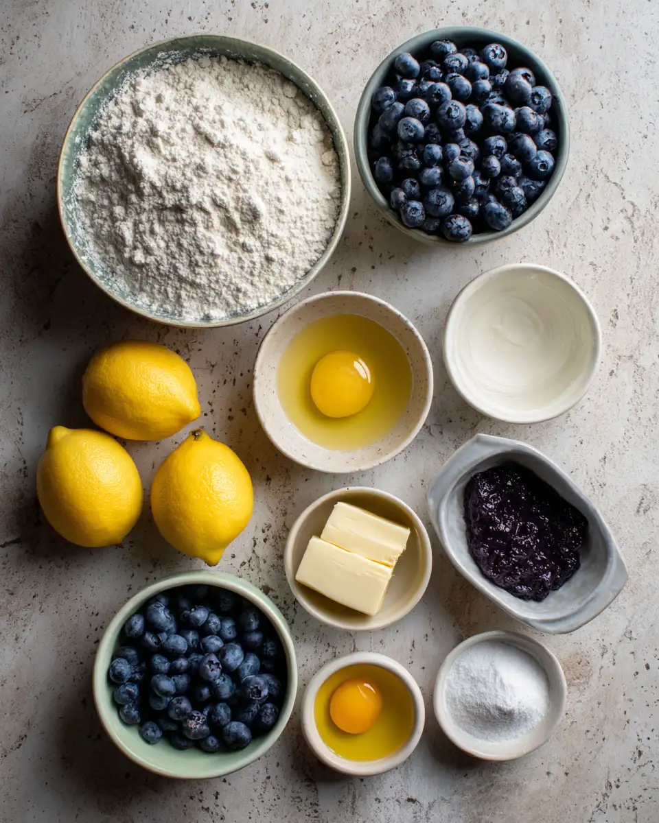 Bursting with Flavor: Blueberry Lemon Cake Delight 4 Ingredients for Bursting with Flavor: Blueberry Lemon Cake Delight