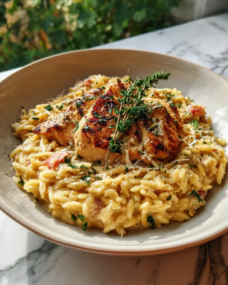 Creamy Boursin Orzo with Chicken: A Weeknight Sensation - Featured Image