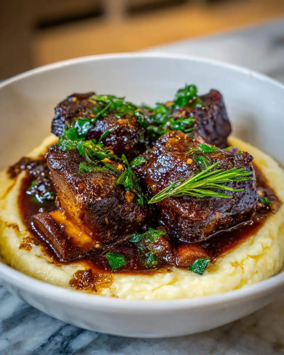 Final dish - Indulge in Decadence: Braised Short Ribs with Red Wine