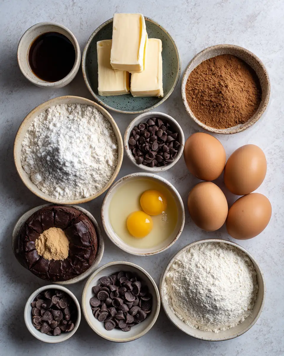 Ingredients for Decadent Delights: Brown Butter Espresso Brownies That Wow